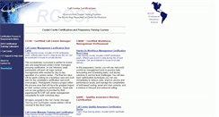 Desktop Screenshot of callcentercertification.com